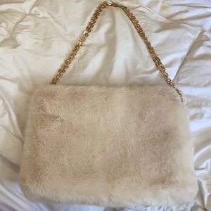 Never used fluffy purse